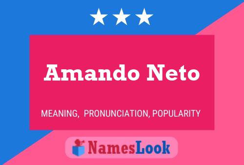 ملصق اسم Amando Neto