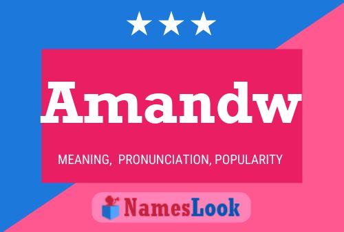 ملصق اسم Amandw