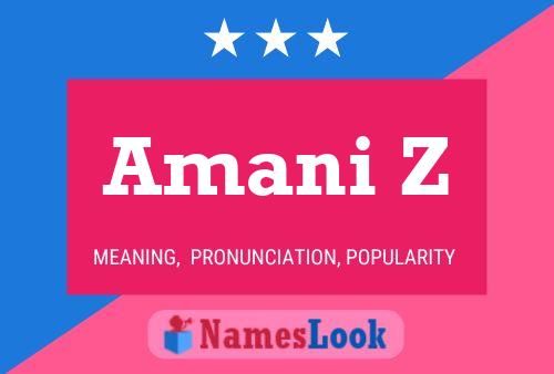 ملصق اسم Amani Z