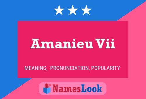 ملصق اسم Amanieu Vii