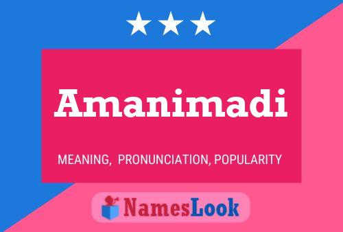 ملصق اسم Amanimadi