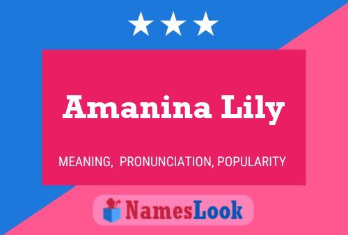 ملصق اسم Amanina Lily