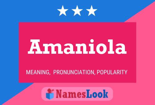 ملصق اسم Amaniola