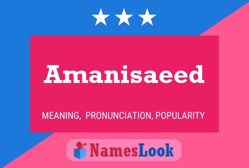 ملصق اسم Amanisaeed