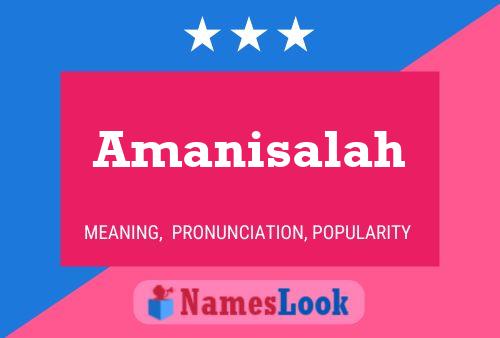 ملصق اسم Amanisalah