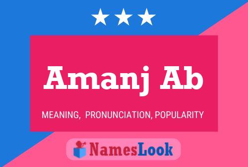 ملصق اسم Amanj Ab