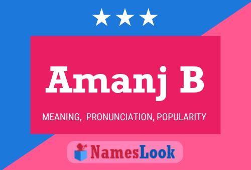 ملصق اسم Amanj B