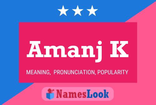 ملصق اسم Amanj K