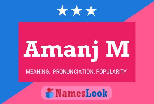 ملصق اسم Amanj M