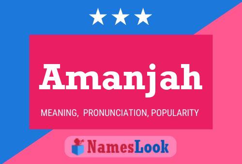 ملصق اسم Amanjah