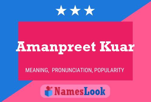 ملصق اسم Amanpreet Kuar