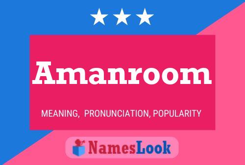 ملصق اسم Amanroom