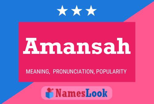 ملصق اسم Amansah