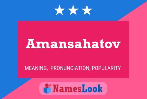 ملصق اسم Amansahatov