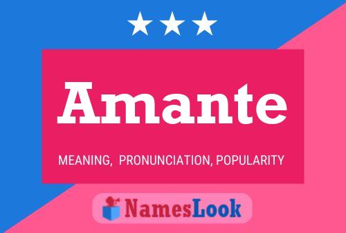 ملصق اسم Amante