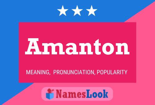 ملصق اسم Amanton