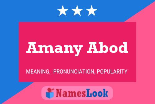 ملصق اسم Amany Abod