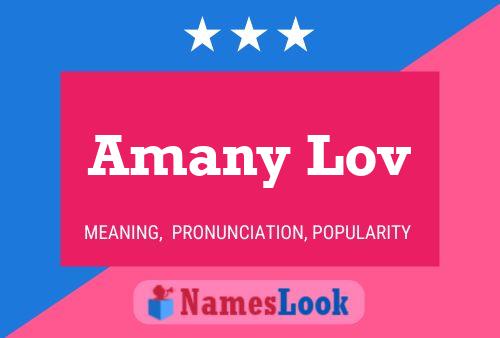 ملصق اسم Amany Lov