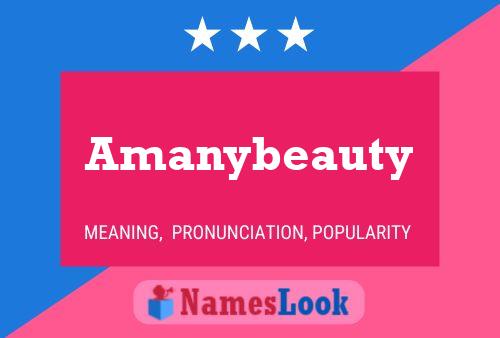 ملصق اسم Amanybeauty