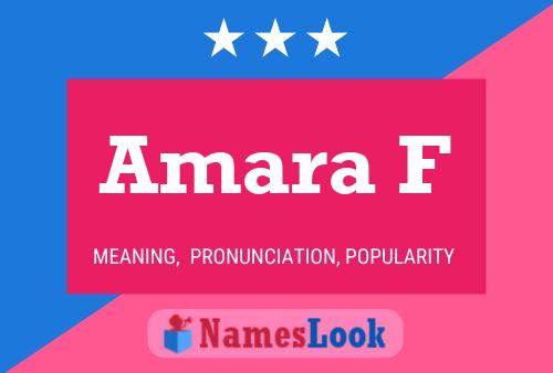 ملصق اسم Amara F