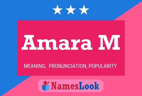 ملصق اسم Amara M