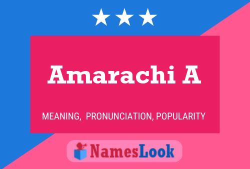 ملصق اسم Amarachi A