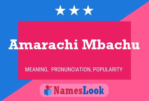 ملصق اسم Amarachi Mbachu