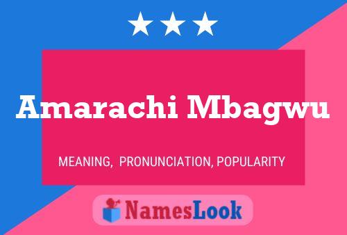 ملصق اسم Amarachi Mbagwu