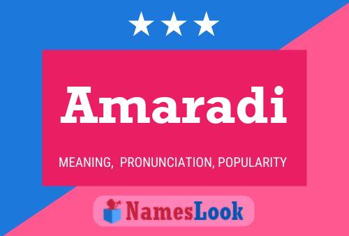 ملصق اسم Amaradi