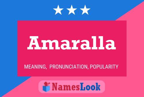 ملصق اسم Amaralla