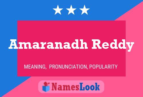 ملصق اسم Amaranadh Reddy