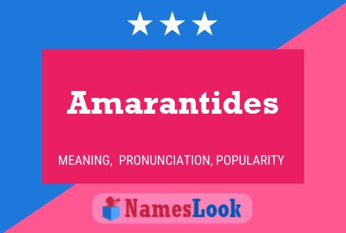 ملصق اسم Amarantides