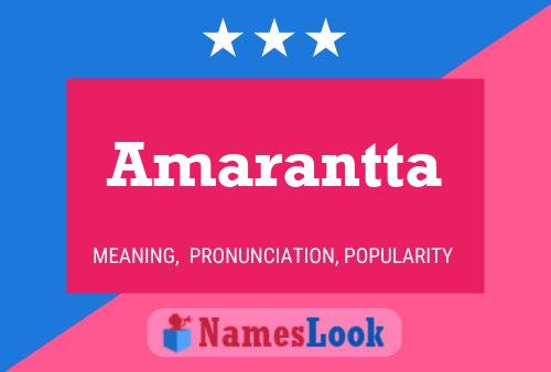 ملصق اسم Amarantta