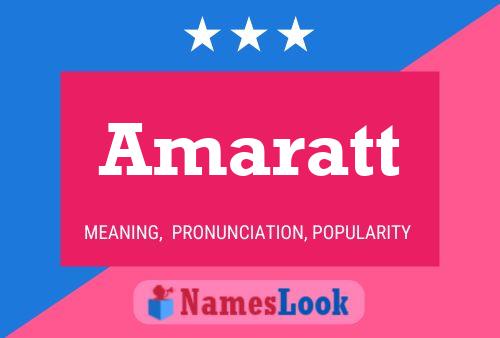 ملصق اسم Amaratt