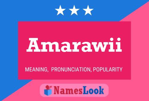 ملصق اسم Amarawii