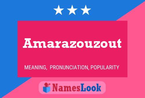 ملصق اسم Amarazouzout