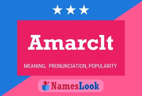 ملصق اسم Amarclt