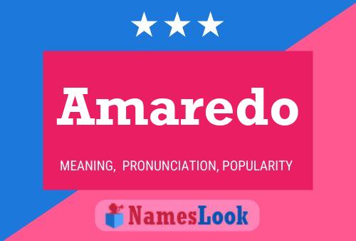 ملصق اسم Amaredo