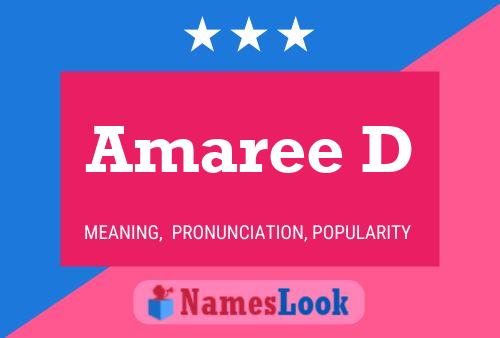 ملصق اسم Amaree D