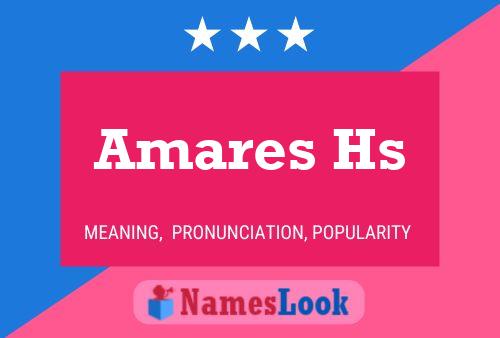 ملصق اسم Amares Hs