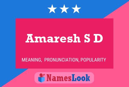 ملصق اسم Amaresh S D