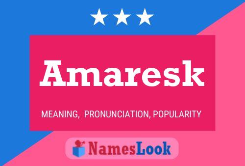 ملصق اسم Amaresk