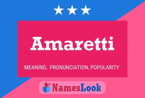 ملصق اسم Amaretti