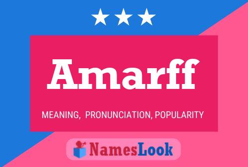 ملصق اسم Amarff