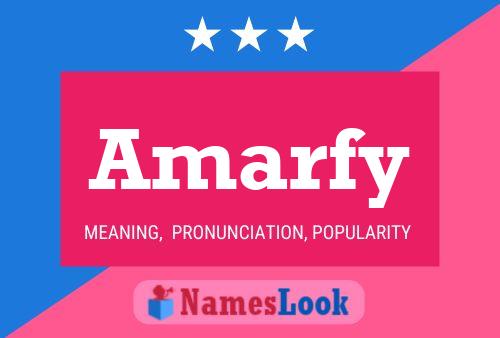 ملصق اسم Amarfy