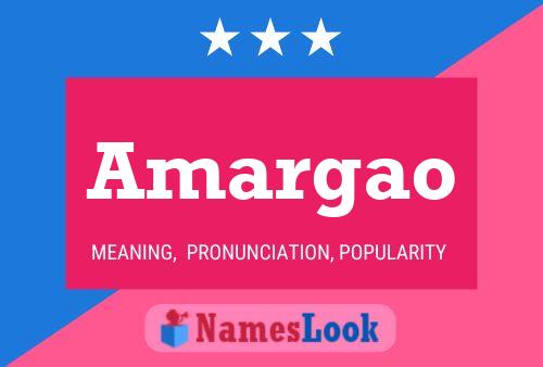 ملصق اسم Amargao