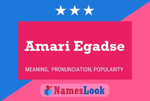 ملصق اسم Amari Egadse