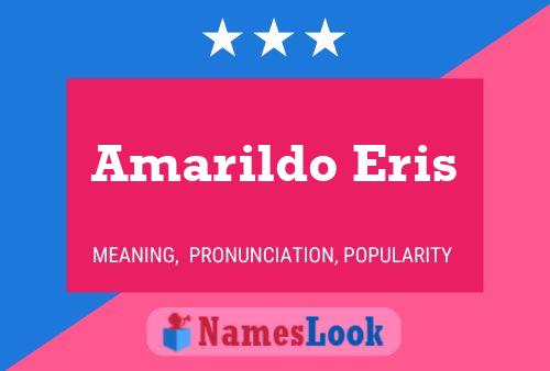 ملصق اسم Amarildo Eris