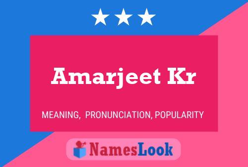 ملصق اسم Amarjeet Kr