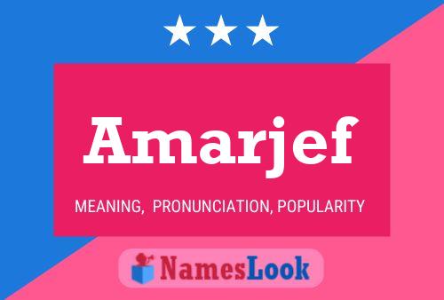 ملصق اسم Amarjef